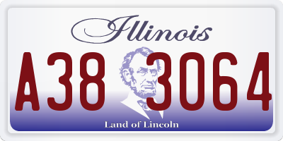 IL license plate A383064