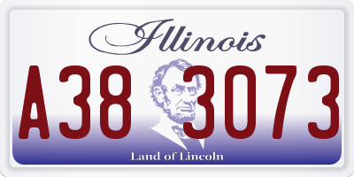 IL license plate A383073