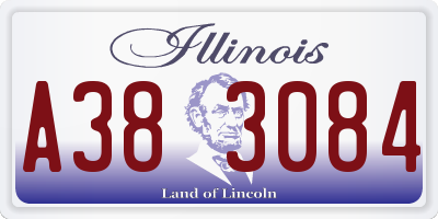 IL license plate A383084