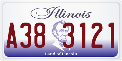 IL license plate A383121
