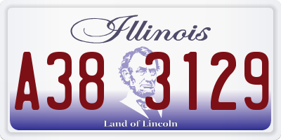 IL license plate A383129