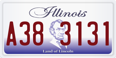 IL license plate A383131