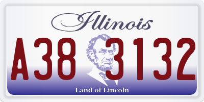 IL license plate A383132