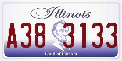 IL license plate A383133