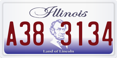 IL license plate A383134