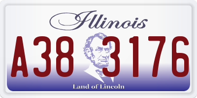 IL license plate A383176