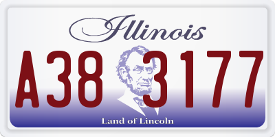 IL license plate A383177