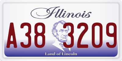 IL license plate A383209