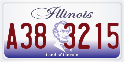 IL license plate A383215