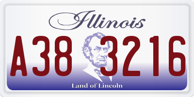 IL license plate A383216