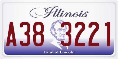 IL license plate A383221