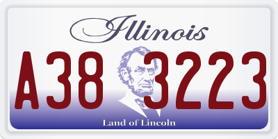 IL license plate A383223
