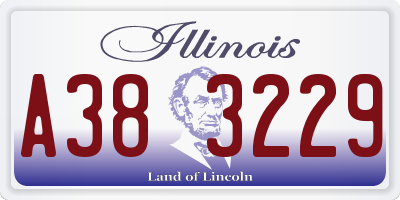IL license plate A383229