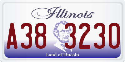 IL license plate A383230