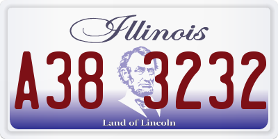 IL license plate A383232