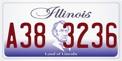 IL license plate A383236