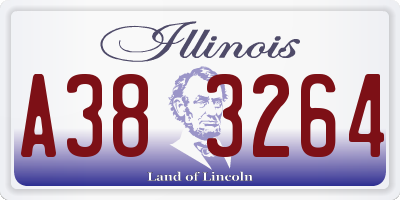 IL license plate A383264