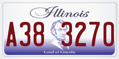 IL license plate A383270