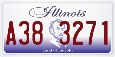 IL license plate A383271