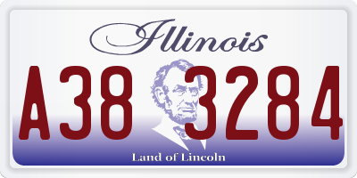 IL license plate A383284