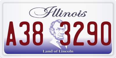 IL license plate A383290