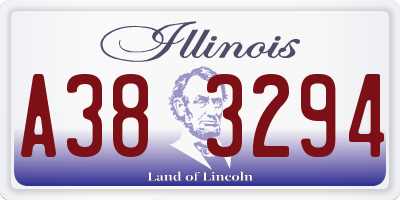 IL license plate A383294