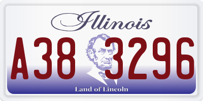IL license plate A383296