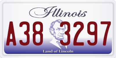 IL license plate A383297