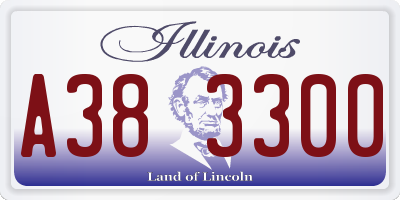 IL license plate A383300