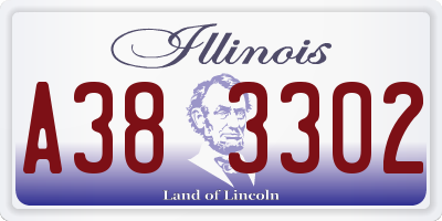 IL license plate A383302