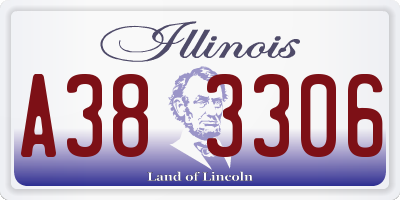 IL license plate A383306