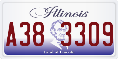 IL license plate A383309