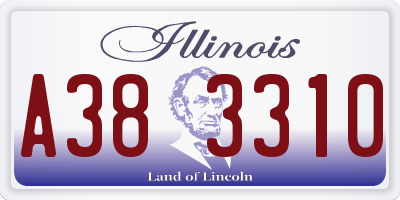 IL license plate A383310