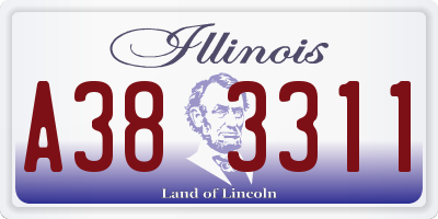 IL license plate A383311