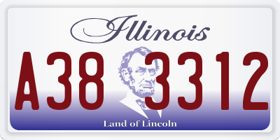 IL license plate A383312