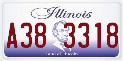 IL license plate A383318