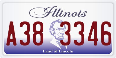 IL license plate A383346
