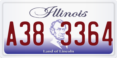 IL license plate A383364