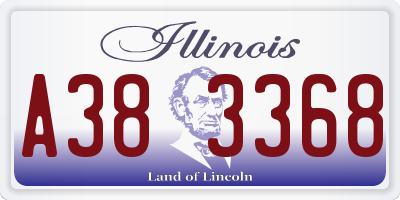 IL license plate A383368
