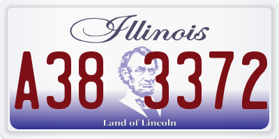 IL license plate A383372