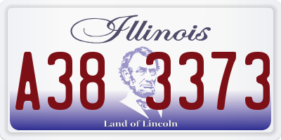 IL license plate A383373