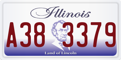 IL license plate A383379
