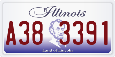 IL license plate A383391