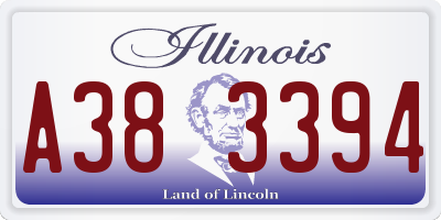IL license plate A383394