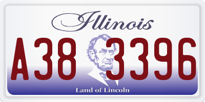 IL license plate A383396