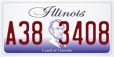 IL license plate A383408