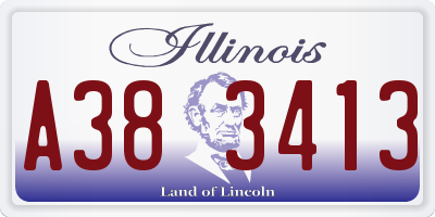 IL license plate A383413