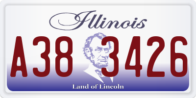 IL license plate A383426