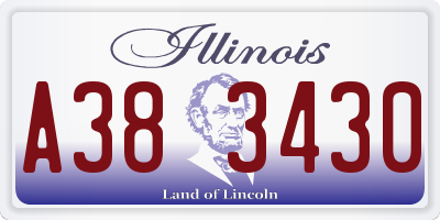 IL license plate A383430