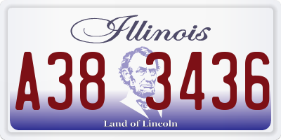 IL license plate A383436